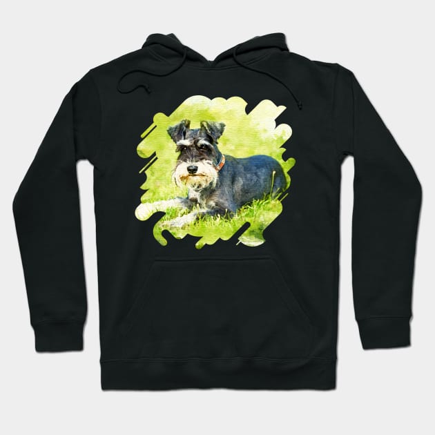 Miniature Schnauzer Hoodie by Nartissima